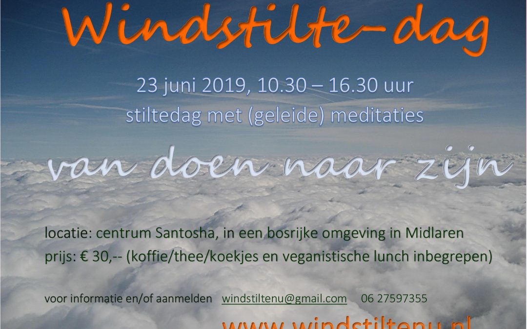 Windstilte-dag op 23 juni 2019